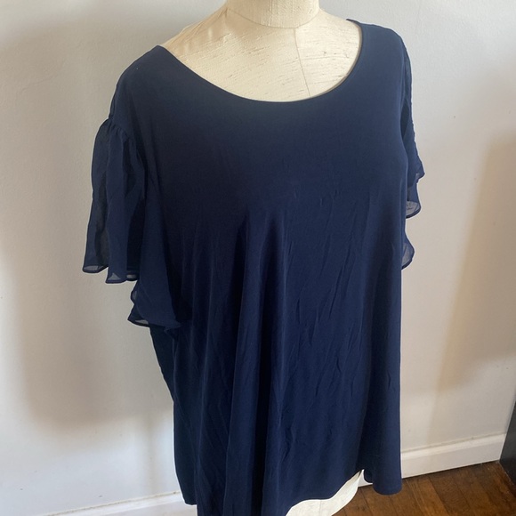 NEW Calvin Klein 3X navy top - Picture 2 of 8